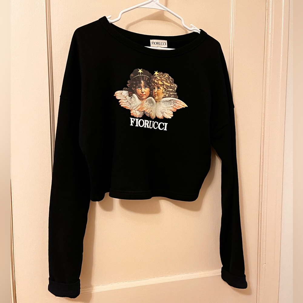 Fiorucci Cropped Black Crew